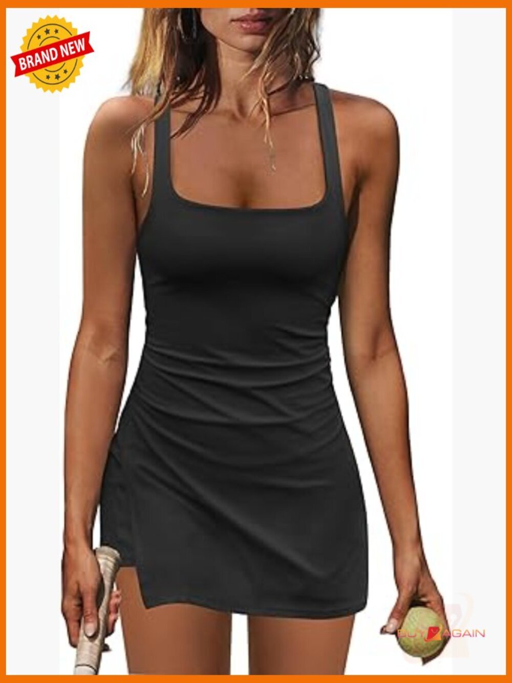 Tennis Dress with Built-In Shorts Athletic Skort Workout Golf Outfit